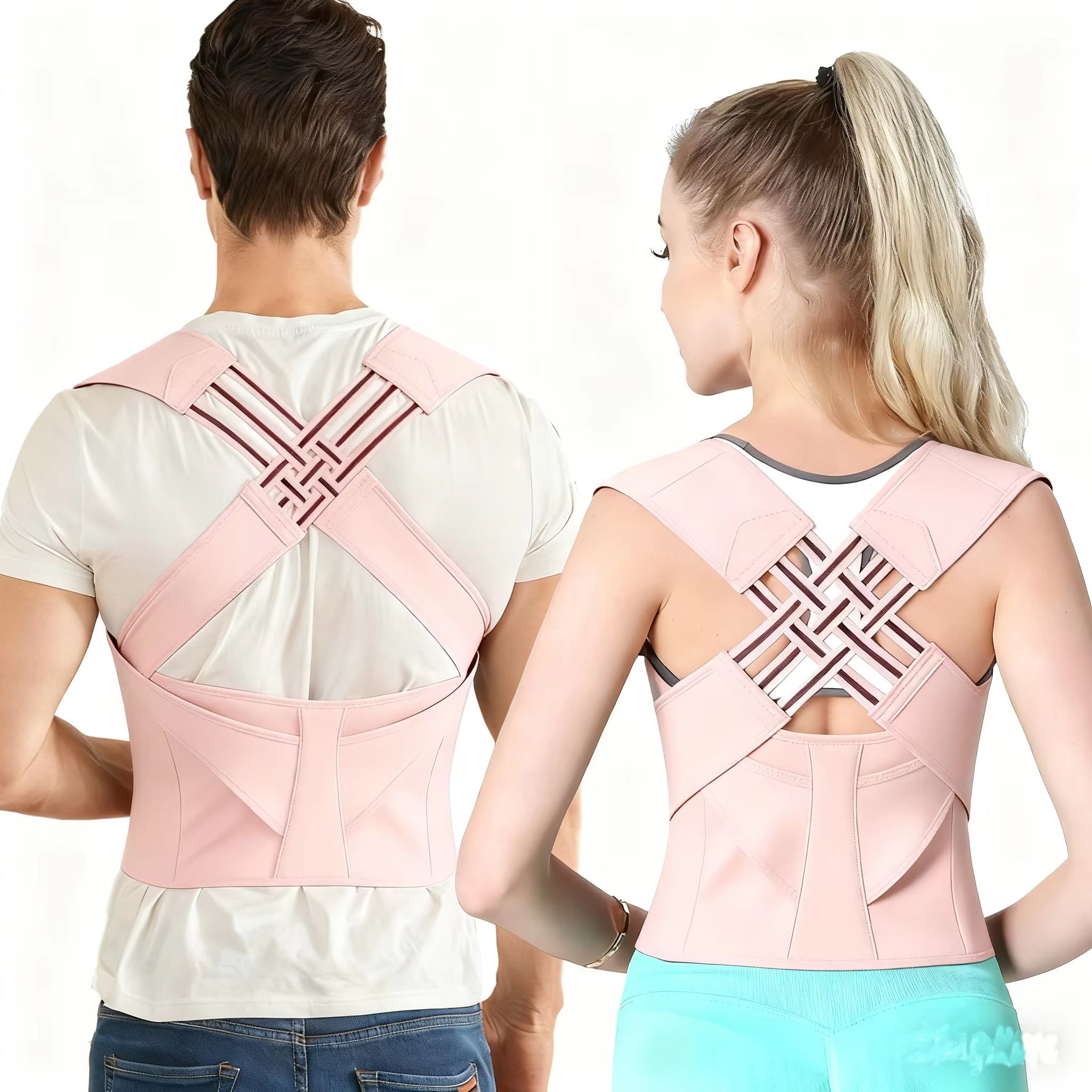 Adjustable Back Posture Corrector Back Support Shoulder Pain Rehabilitation Posture Corrector for Men and Women Gym Offices