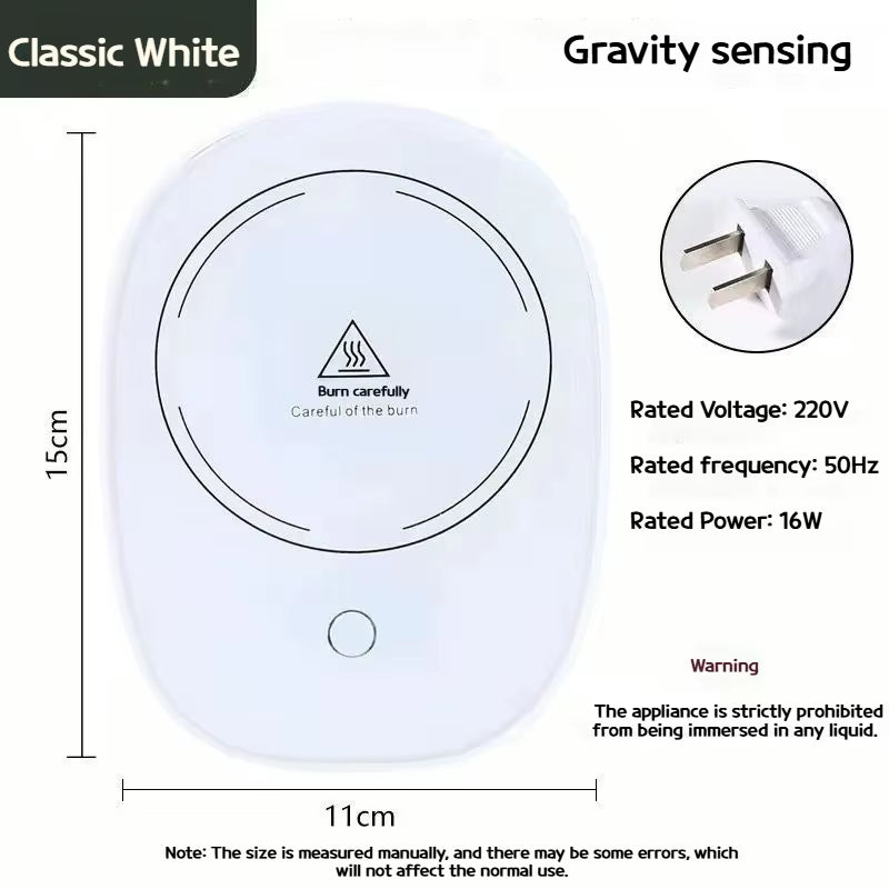 Electric Mug Warmer Heating Coaster 55°C for Coffee and Milk Tea Thermostatic Pad Heating Mat for Kitchen Use Beverage Heating