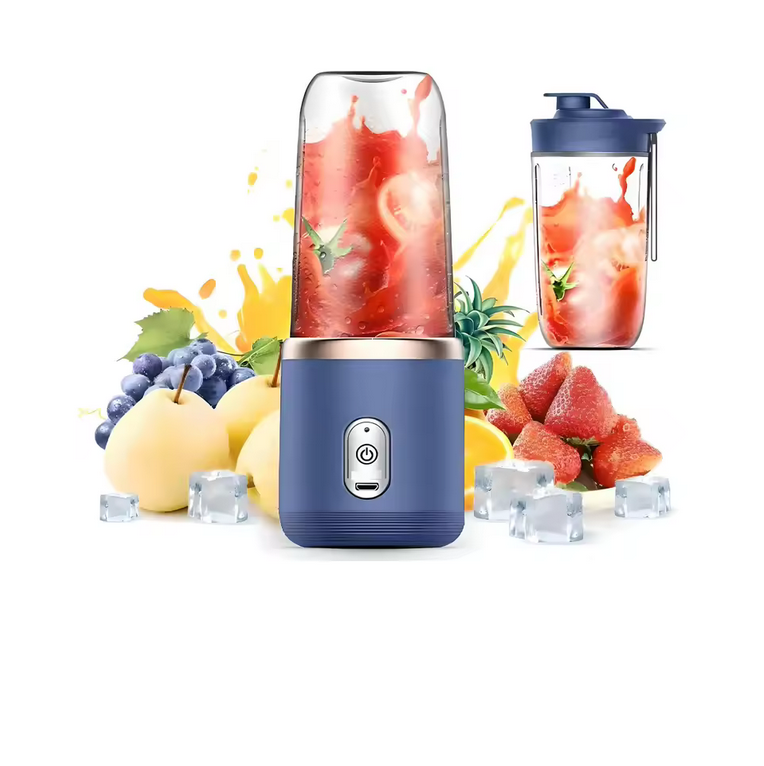 Portable Blender – USB-C Rechargeable Smoothie Maker with 6 Blades