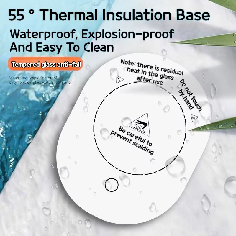Electric Mug Warmer Heating Coaster 55°C for Coffee and Milk Tea Thermostatic Pad Heating Mat for Kitchen Use Beverage Heating