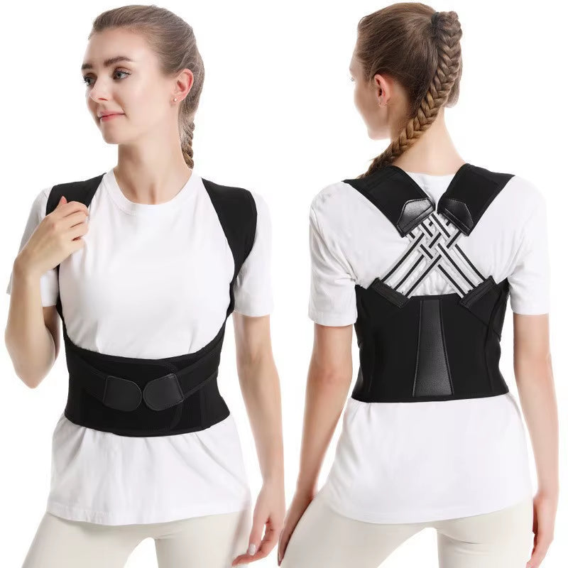Adjustable Back Posture Corrector Back Support Shoulder Pain Rehabilitation Posture Corrector for Men and Women Gym Offices